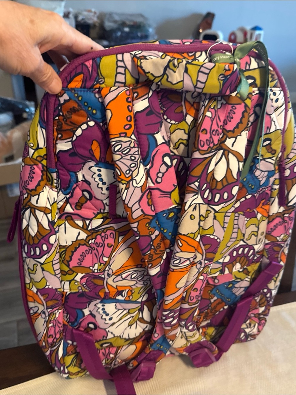 Vera Bradley west over hybrid back back I. Flutter 13x18 - Picture 4 of 8
